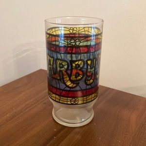 8 vintage (1970s) Arbys restaurant stained glasses.